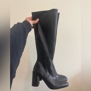 Franco Sarto Black Heeled Boots